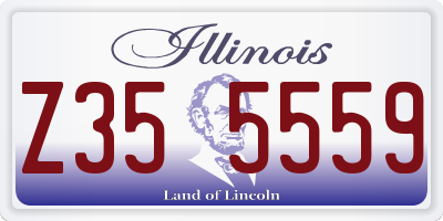 IL license plate Z355559