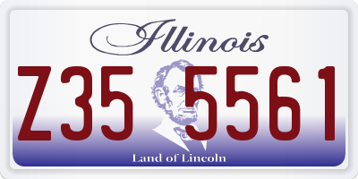 IL license plate Z355561