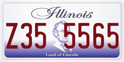 IL license plate Z355565