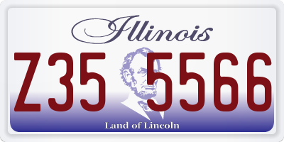IL license plate Z355566