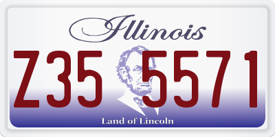 IL license plate Z355571