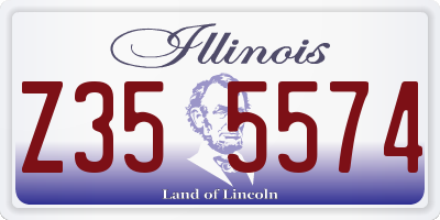 IL license plate Z355574