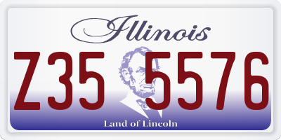 IL license plate Z355576