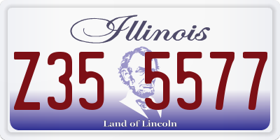 IL license plate Z355577