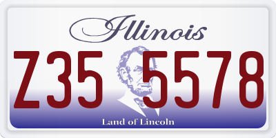 IL license plate Z355578