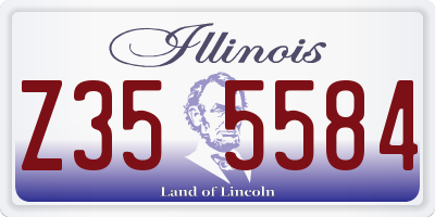 IL license plate Z355584
