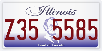 IL license plate Z355585
