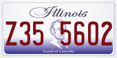 IL license plate Z355602