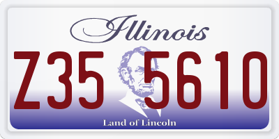 IL license plate Z355610