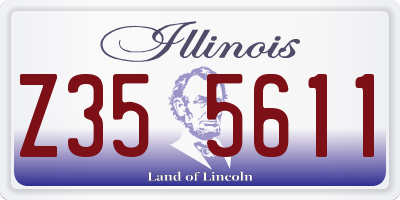 IL license plate Z355611