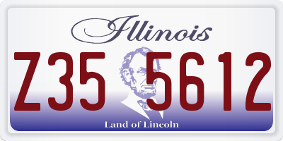 IL license plate Z355612