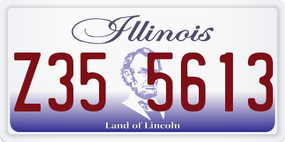 IL license plate Z355613