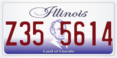 IL license plate Z355614