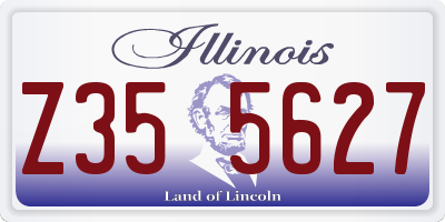 IL license plate Z355627