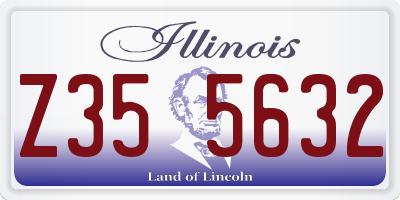 IL license plate Z355632