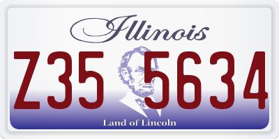 IL license plate Z355634