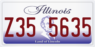 IL license plate Z355635