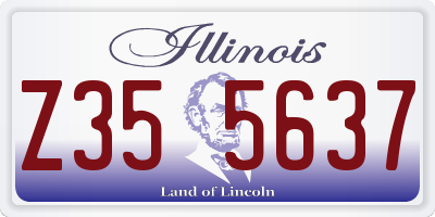 IL license plate Z355637