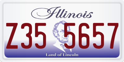 IL license plate Z355657