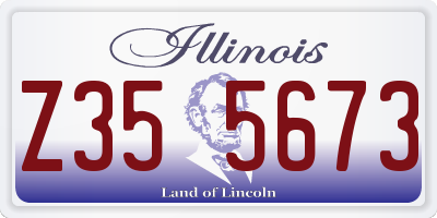 IL license plate Z355673