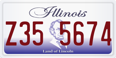 IL license plate Z355674
