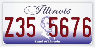 IL license plate Z355676