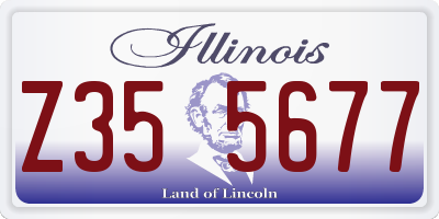 IL license plate Z355677