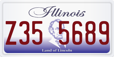 IL license plate Z355689