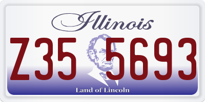 IL license plate Z355693