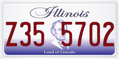 IL license plate Z355702