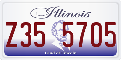 IL license plate Z355705
