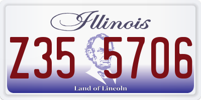 IL license plate Z355706