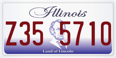 IL license plate Z355710