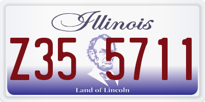 IL license plate Z355711