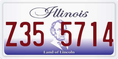 IL license plate Z355714