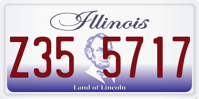 IL license plate Z355717