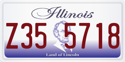 IL license plate Z355718