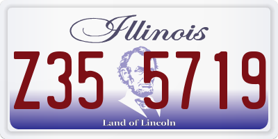 IL license plate Z355719