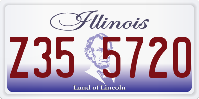 IL license plate Z355720