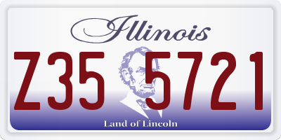 IL license plate Z355721