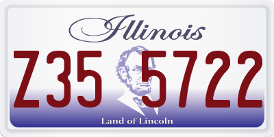 IL license plate Z355722