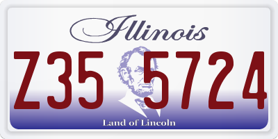 IL license plate Z355724