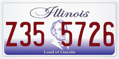 IL license plate Z355726