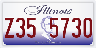 IL license plate Z355730