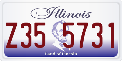 IL license plate Z355731