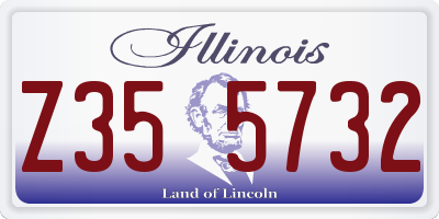 IL license plate Z355732