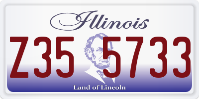 IL license plate Z355733