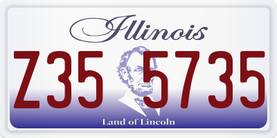 IL license plate Z355735