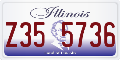 IL license plate Z355736