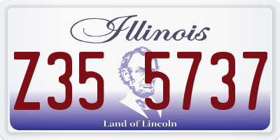 IL license plate Z355737